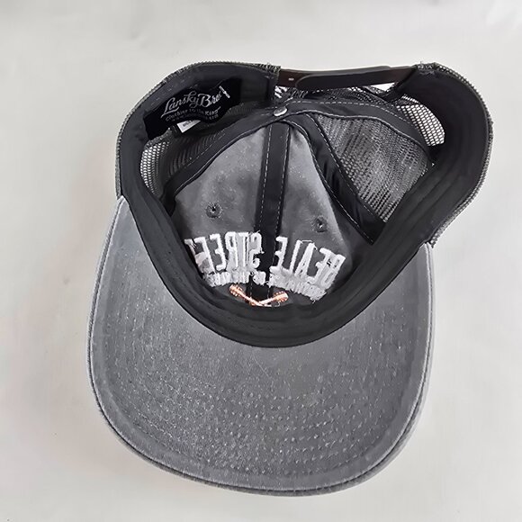 Beale Street Memphis Trucker Hat Gray Embroidered Guitar Cap Adjustable Blues - Picture 7 of 8